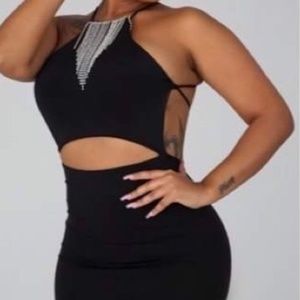 All Black Cut Out Dress